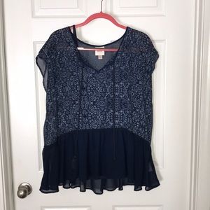 Blue Blouse w cami